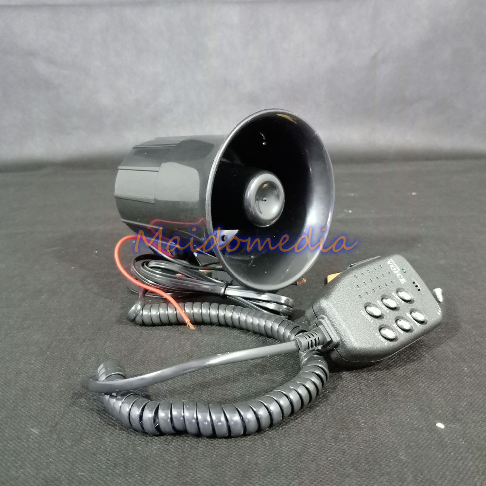 Klakson Toa 6 Suara 12V + Microphone / Klakson Sirine Patwal Polisi Toa 6 Suara