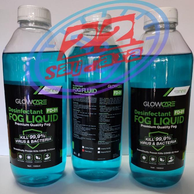 cairan disinfektan fogging liquid 1 liter GLOWCARE 9 NINE termurah