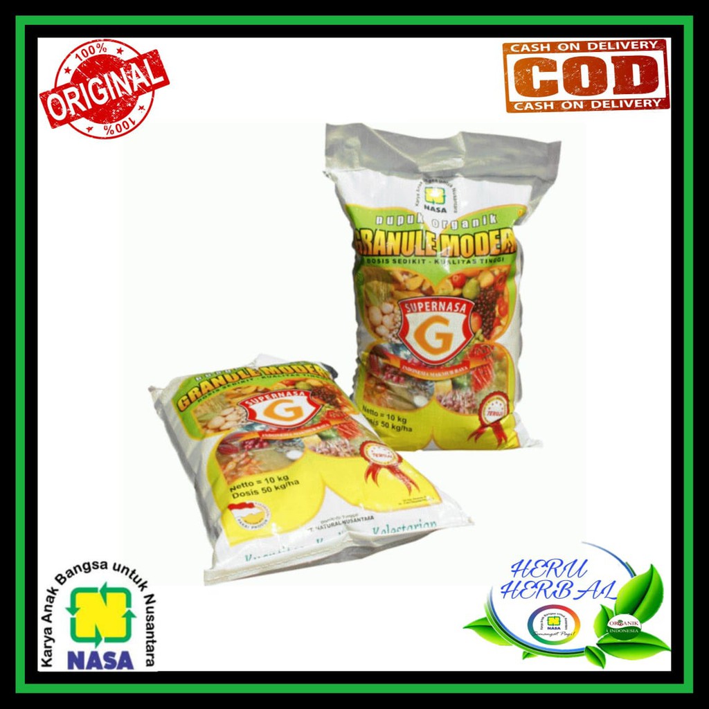 SUPERNASA GRANULE 10 KG ORIGINAL - PUPUK ORGANIK GRANULE MODERN NASA