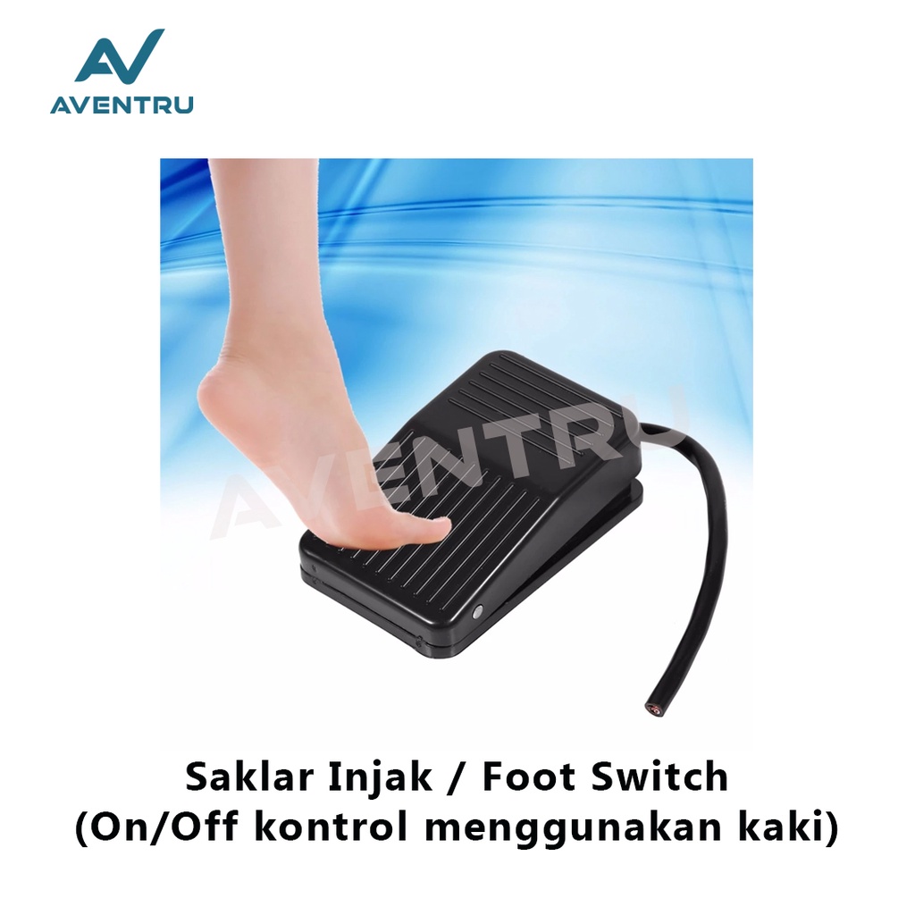 FS-1 Foot Switch Pedal Kaki Footswitch AC 220V - 380V 10A 1NO 1NC