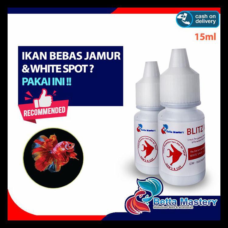 BLITZ ICHT OBAT BIRU IKAN ANTI WHITE SPOT & JAMUR METHYLENE BLUE ITCH BERKUALITAS