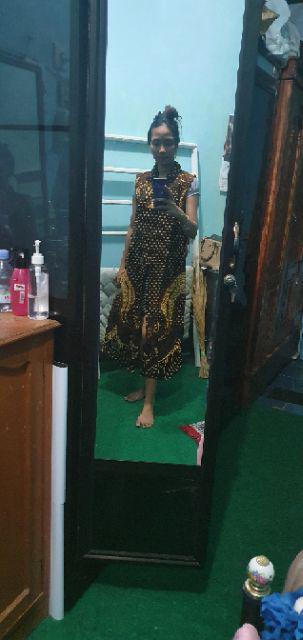 Jumbo,cardigan Batik Wanita Etnik Tanpa Lengan Outer Batik Cewek - Hv10