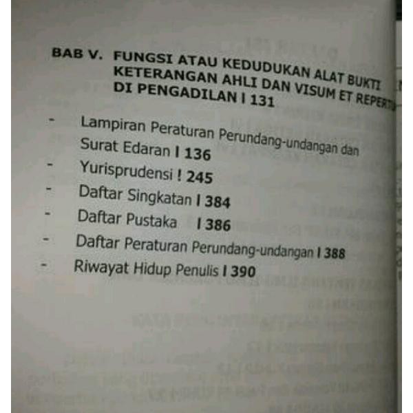 Keterangan Ahli Visum Et Repertum Dalam Aspek Hukum Acara Pidana Edisi Revisi R Soeparmono Sh