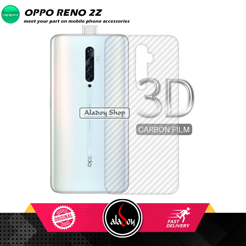 PAKET 3 IN 1 Tempered Glass Layar Oppo Reno 2Z Free Tempered Glass Camera dan Skin Carbon