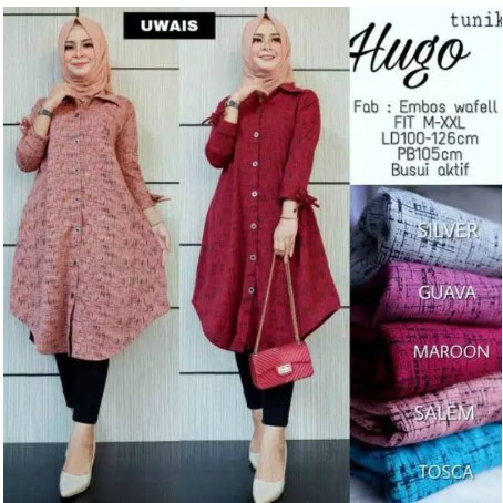 Haniya Tunic Teen Tunik Remaja Brown S by Yasmeera Toyobo Fodu HQ ied series lebaran