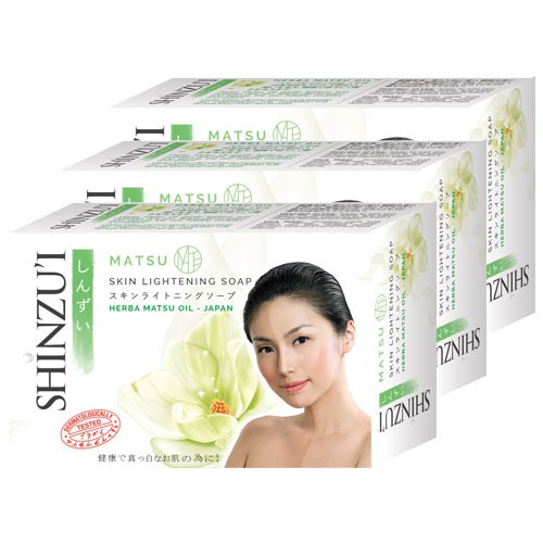 ( Isi 3 ) Shinzui Skin Lightening Soap - Sabun Batang Isi 3