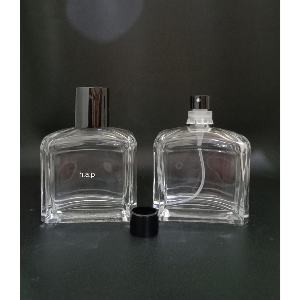 Botol Parfume V31656 50ml Easypum Hitam Tutup Hitam/pcs