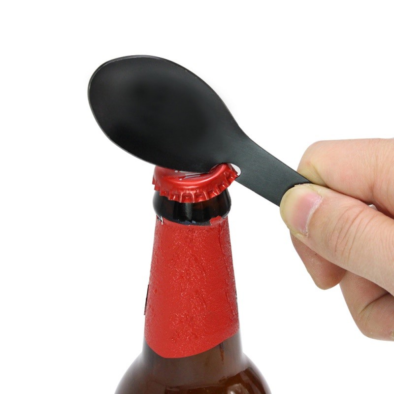 Sendok Garpu Pisau Bottle Opener Multifungsi Outdoor Camping Tools