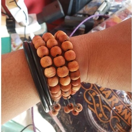 gelang kayu secang dim 7mm berkhasiat