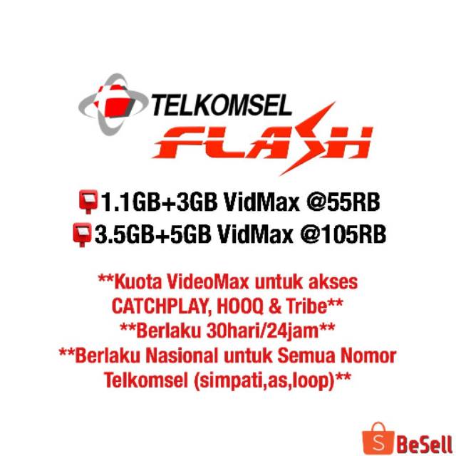 Paket data / paket internet Telkomsel FLASH