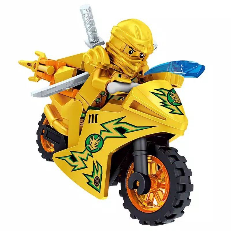 1 item lego ninjago bermotor dikirim random/acak