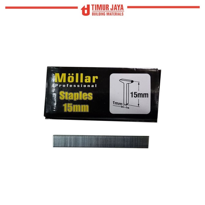 

MOLLAR ISI Paku Staples Tembak Bentuk I 15 mm F15 air nailer