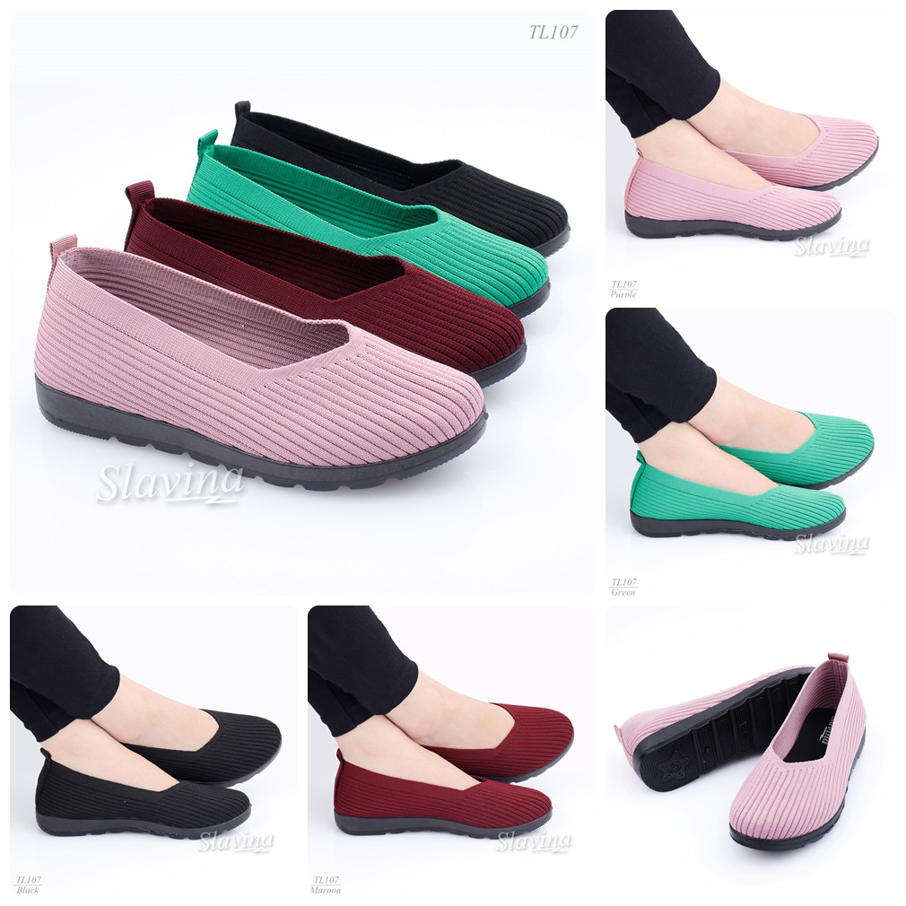 Sepatu Slavina Clarisya FlyKnit Sponge Insole Flyknit TL107
