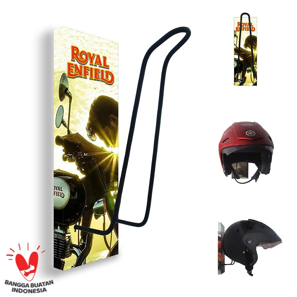 GANTUNGAN HELM - TEMPAT HELM - RAK HELM MOTOR ROYAL ENFIELD 107