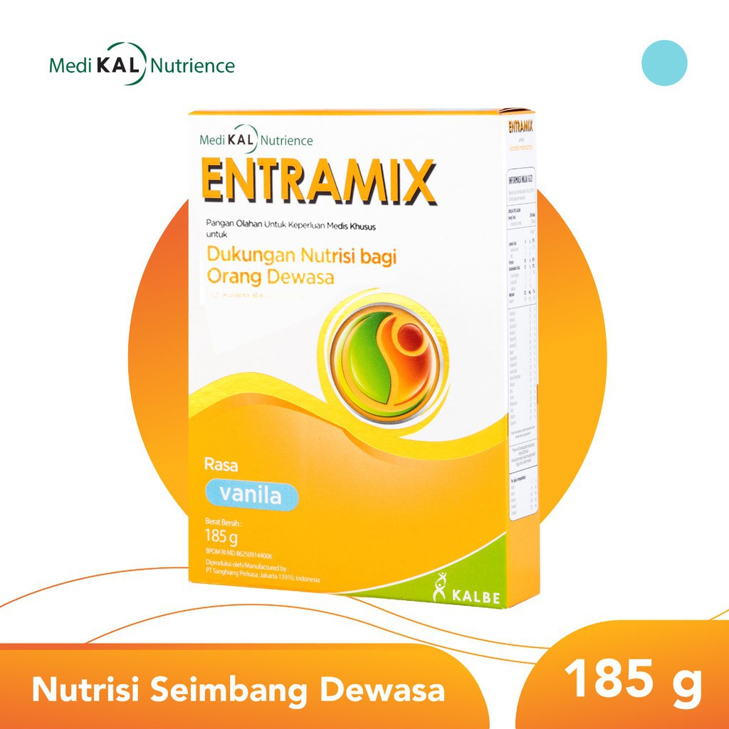 Entramix Vanila Coklat 174gr Nutrisi lengkap Dewasa