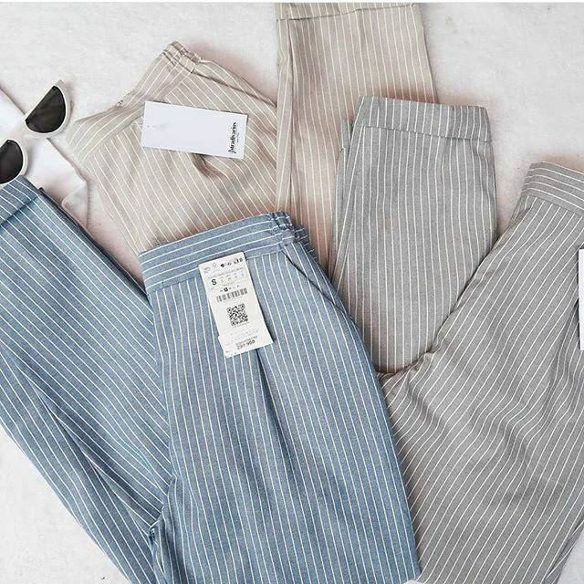 PREMIUM PANTS STRIPE STDR // STRADIVARIUS PANTS // STRIPE PANTS