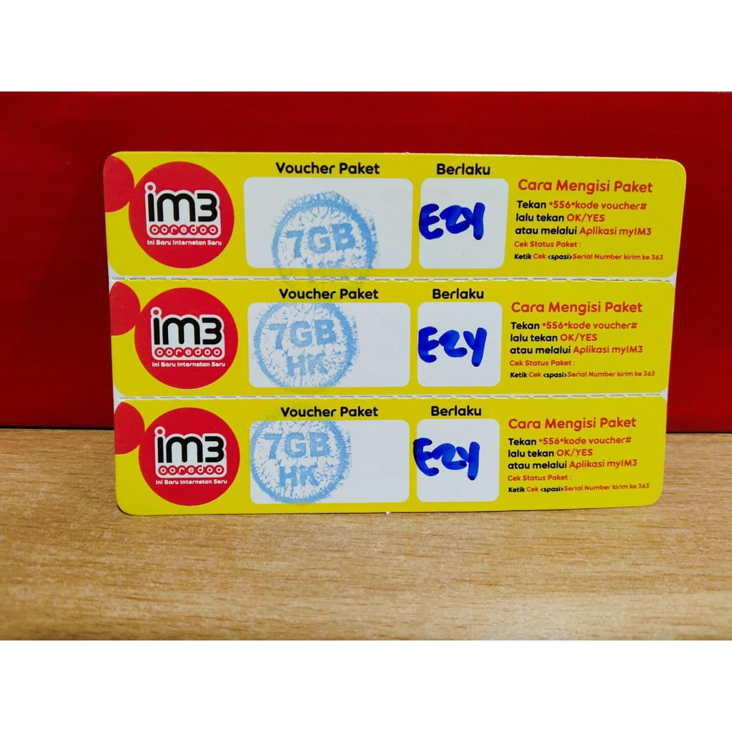 Voucher Indosat Unlimited 7GB 30Hari