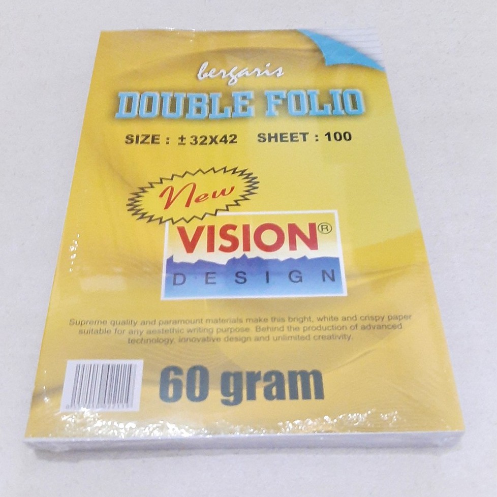 

Double Folio Bergaris Vision 100 Lembar
