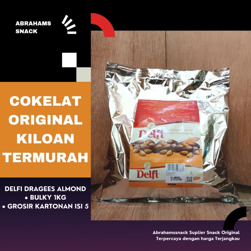 

PROMO COKELAT KILOAN ORIGINAL DELFI DRAGEES ALMOND BULKY 1KG DAN GROSIR KARTONAN ISI 5