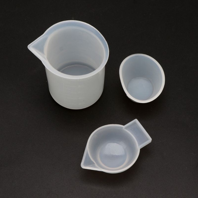 Moonlight&quot; 12Pcs Silicone Mixing Measuring Cups UV Resin Mold DIY Casting Jewelry Tool Kit