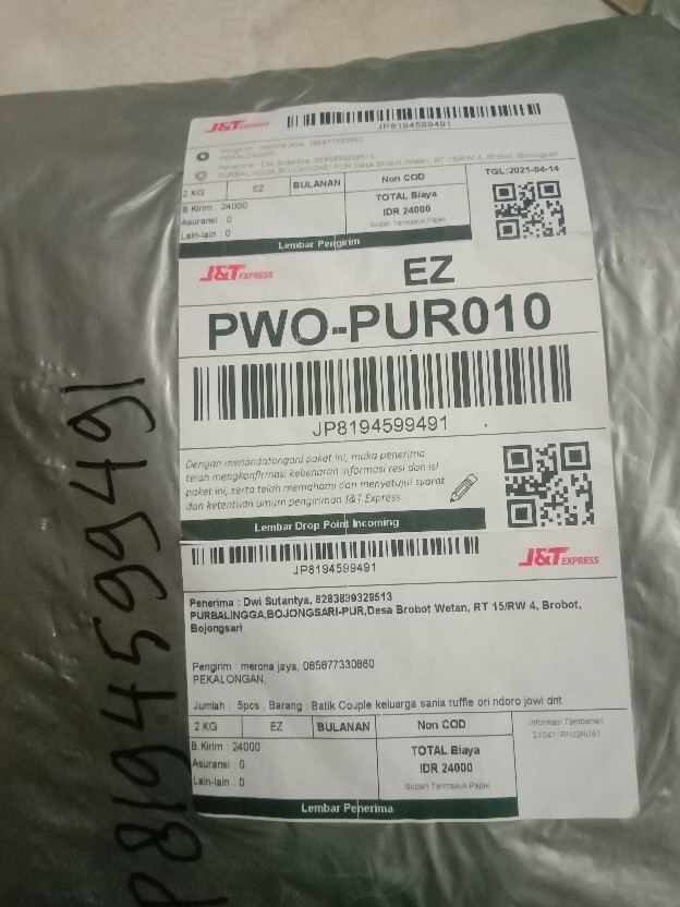 Batik Couple Keluarga Sania Ruffle Ori Ndoro Jowi Dnt Poenix