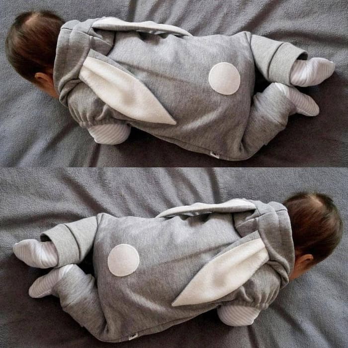 Jumper Bayi Import / Jumpsuit Baby Murah / Romper Baby / Jumper P RK445 Jumper Bunny Dengan Topi Mu