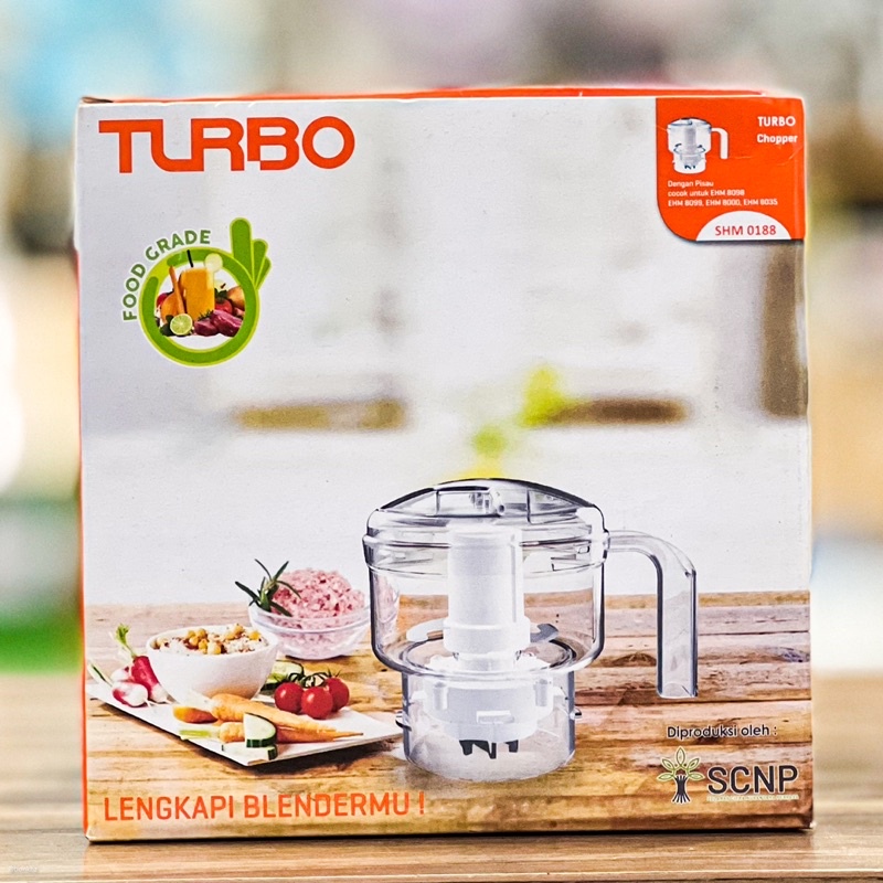 TURBO Chopper Pencincang Makanan dan Pencacah Daging SHM0188