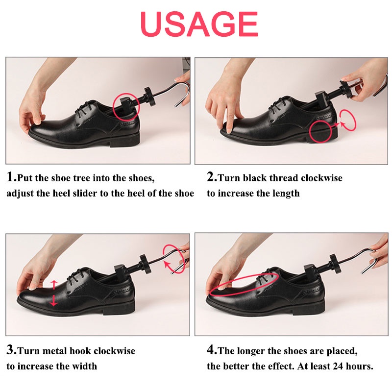 Sepatu Adjustable Tandu Expander Sepatu Pohon Plastik Untuk Flats Pumps Boots