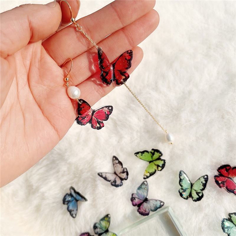 2pcs / Lot Cetakan Resin Bentuk Kupu-Kupu Bahan Silikon Ukuran 21x22mm Untuk Dekorasi Dinding Butterfly