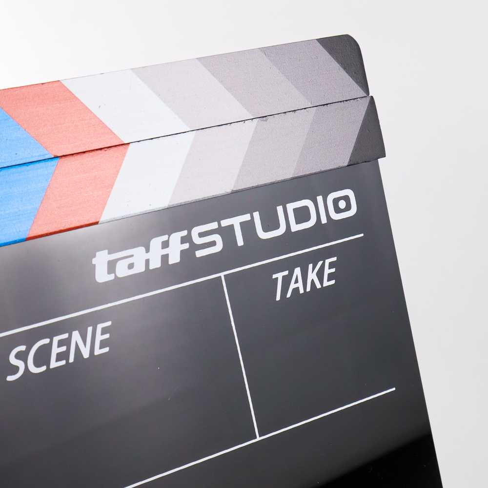 Profesional Clapper Board Colorful Acrylic - TS-3EL TaffSTUDIO