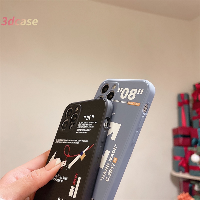 Case Xiaomi Redmi POCO C3 X3 NFC X3 PRO M3 Redmi 9 9C NFC 9A 9i 9T 9AT 9 PRO Power 10X POCO M2 PRO Redmi Note 9 8 10 10S 9 PRO MAX 9S A16 A7 A5S A15 Y12 Y20 The New Pretty Street Fashion Off White Silicone Case