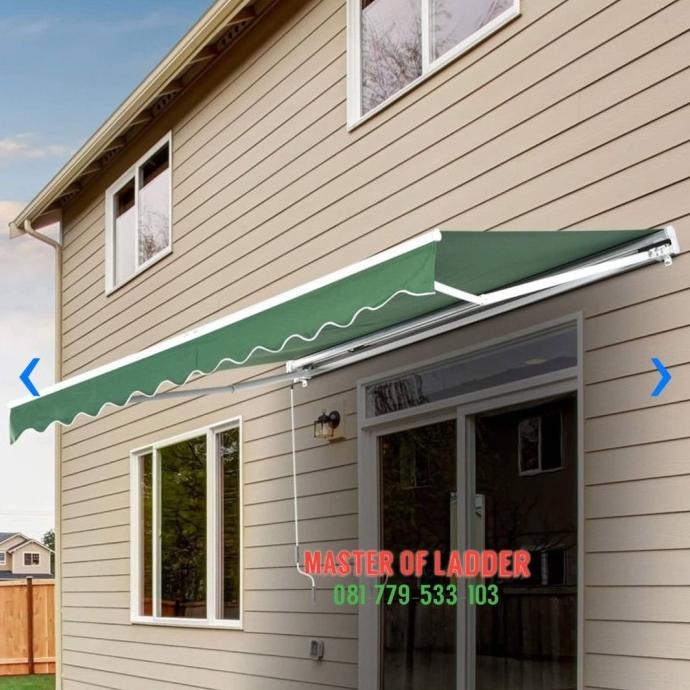 KRISBOW awning Gulung/Kanopi Lipat Cafe Rumah 3mx3m
