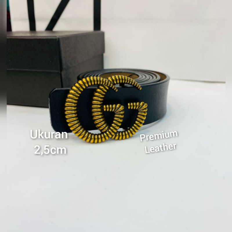 Gesper Kulit Premium ikat pinggang wanita Gesper kulit Branded G990