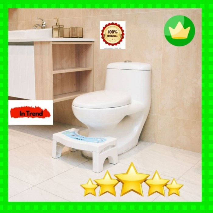 Pijakan Kursi toilet bantu jongkok anti constipation Squatty Potty