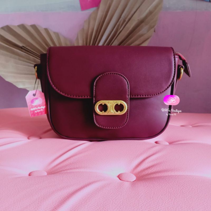 Tas Import Maroon