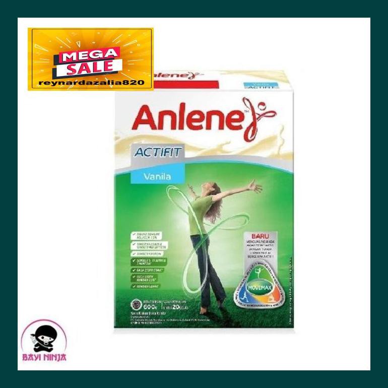 

Reypsum Anlene Actifit Vanila Susu Kalsium Box 600 G S30Cryr