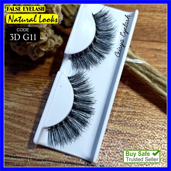 Bulu mata palsu 3D G11 Bulumata Lembut Halus False Eyelash 3D Premium Murah