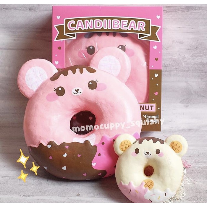 PROMO squishy licensed super humongous donut candiibear by creamiicand