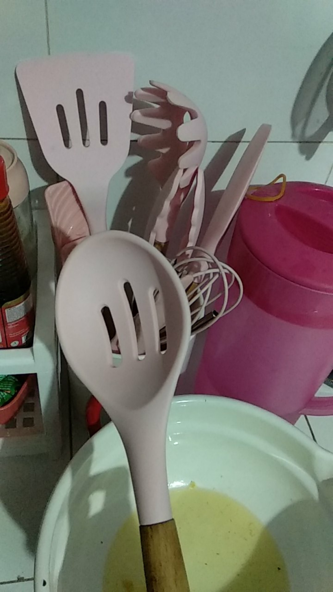 Az Sutil Silikon Spatula Silicone Sodet Alat Masak Set 8pc Import / Gagang Kayu Premium Quality