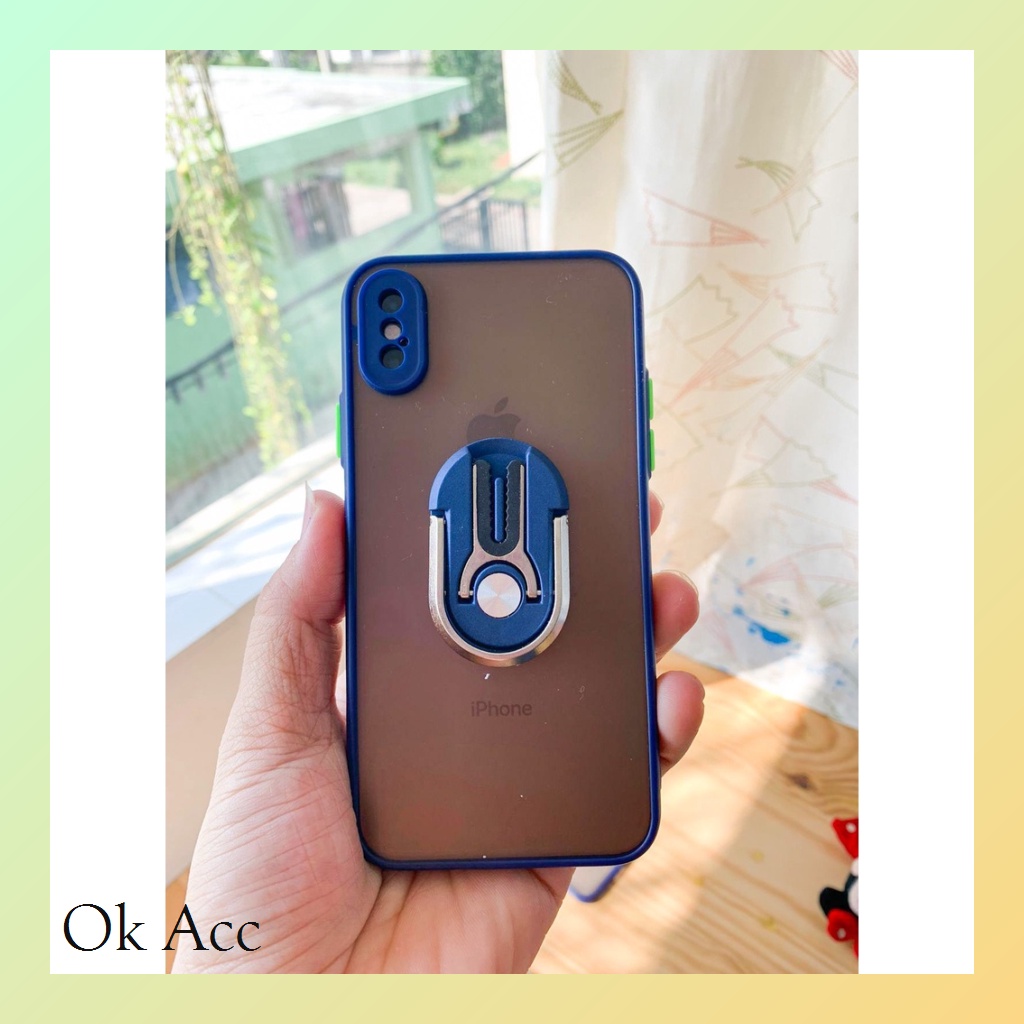 Softcase Casing Ring Stand FC MB for Oppo Reno 3 4 4F 5 5F 6 7 7z 5G Realme C11 C12 C15 C2 C1 U1 U2 2 Pro C20 C20A C21 C21y C25 C31 C35 3 C3 5 5s 5i 7 7i C17 8 8i Narzo 20 30A 50A 50i