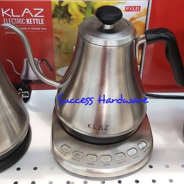 KLAZ ELECTRIC KETTLE GOOSENECK TEKO LISTRIK LEHER ANGSA TOUCH SCREEN (TEKO KOPI)