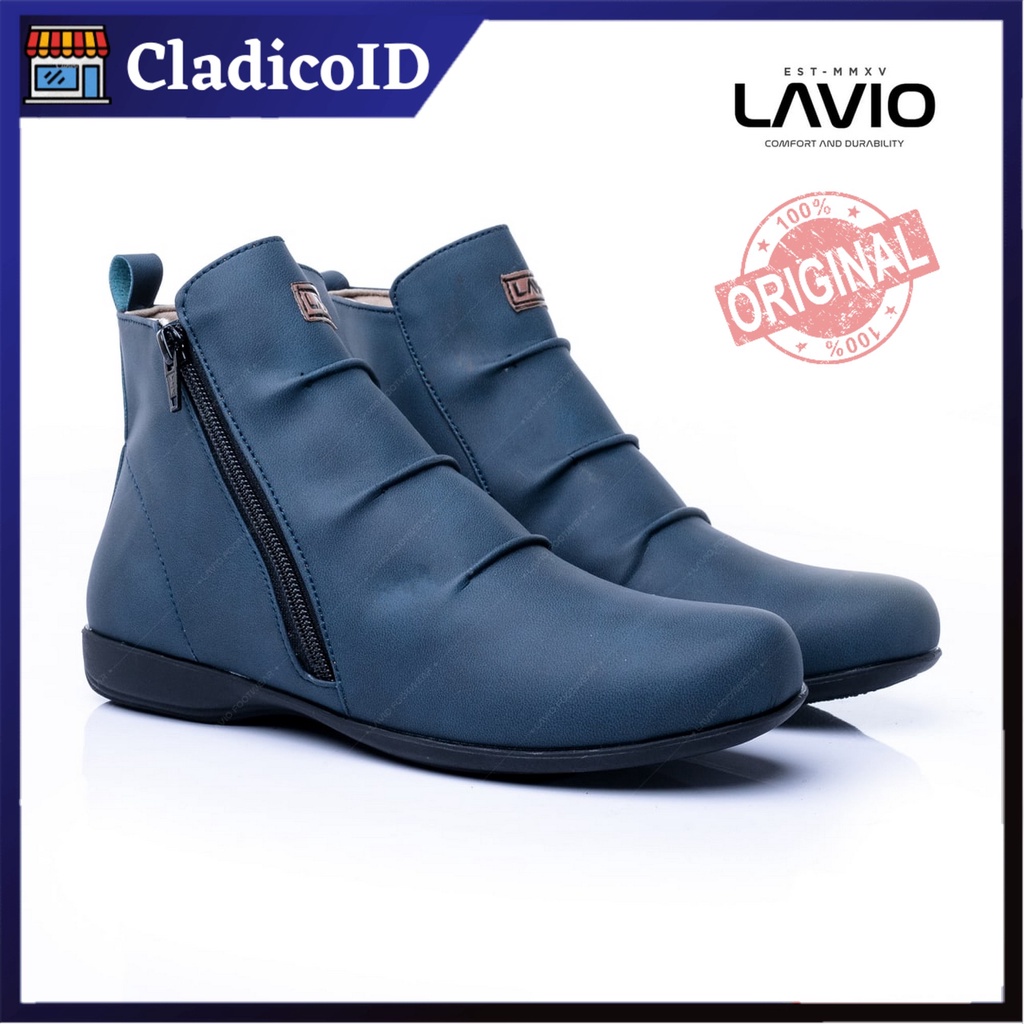 Sepatu Wanita Model Boot Cewe Fashion Korea Lavio Vania Original Bahan High Quality Spatu Cewek Terbaru