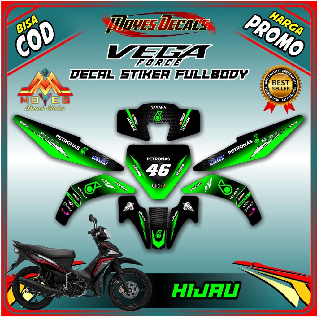 COD- stiker Vega Force decal stiker motor vega force stiker motor yamaha fega vorce full body