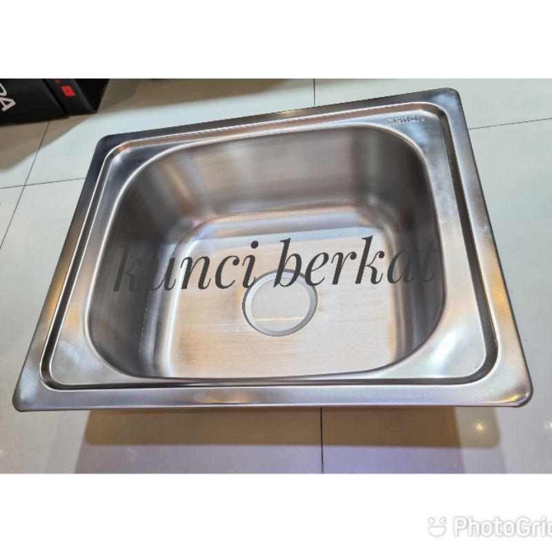 Bak Cuci Piring/Sink/Zink/BCP/Kitchen/Dapur/Stainless/1 Bowl/1 Lubang