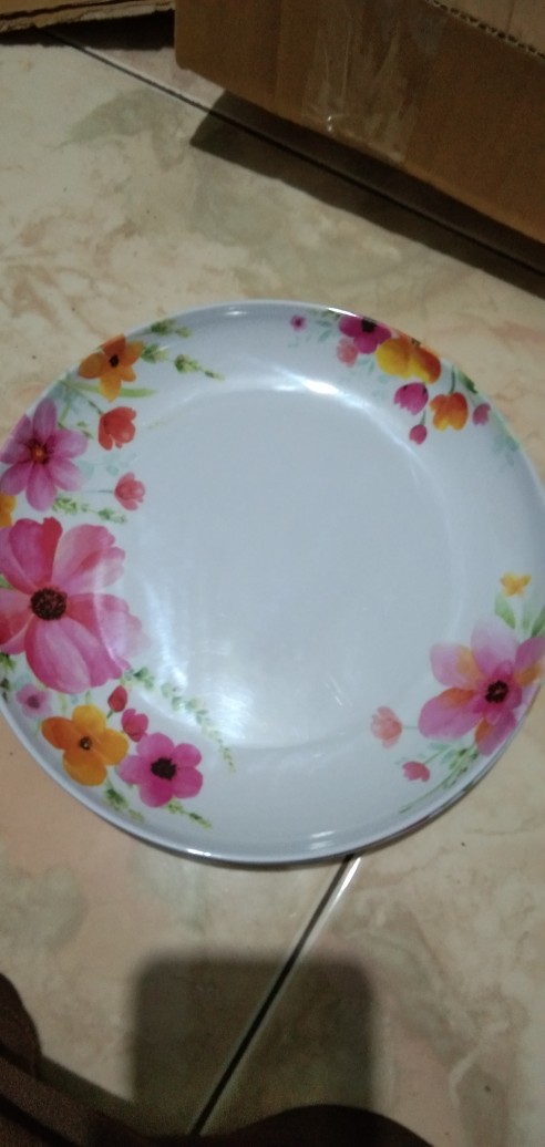 Piring Makan Bulat, Kotak ,oval Dan Mangkok Sweet Flora /hrg Per-bj