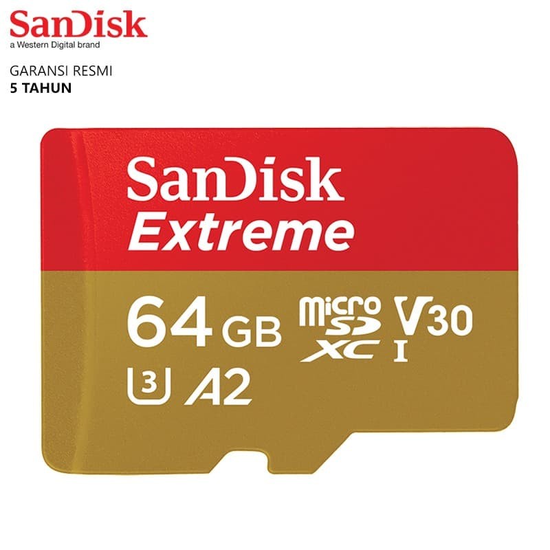 MicroSd Sandisk Extreme - 32 GB / 64 GB / 128 GB / 256 GB