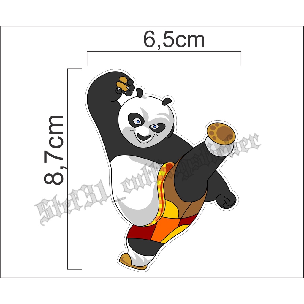 

Stiker printing gambar kungfu panda
