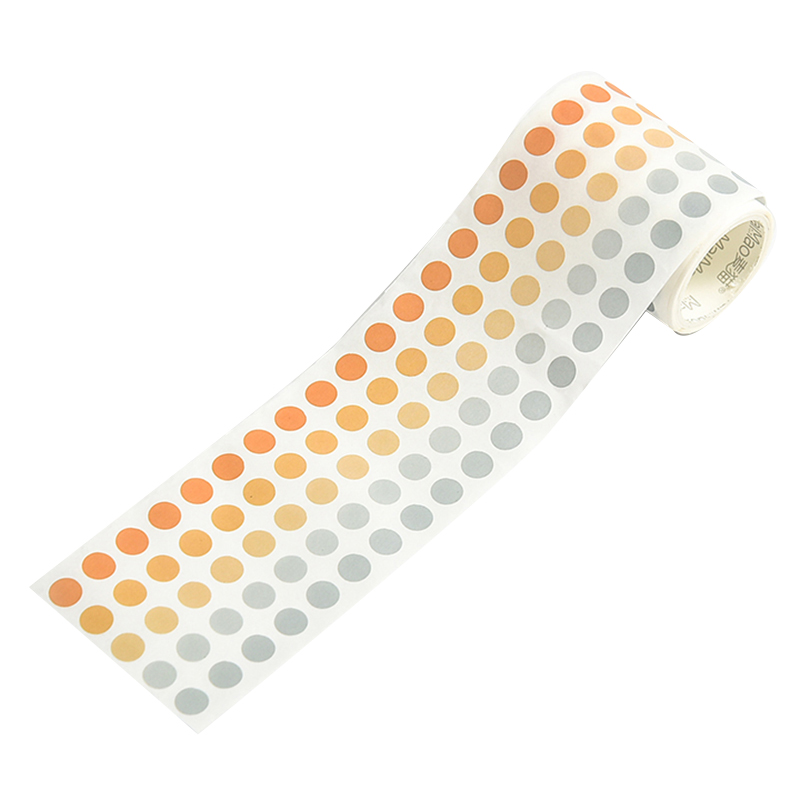 Washi Tape Morandi Colored Polka Dot Handbook Decoration Japanese Paper Stickers Photo Memo Fixed Stickers