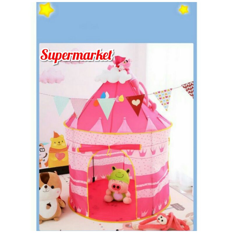 Tenda Anak Bermain Import Portable Model Castle