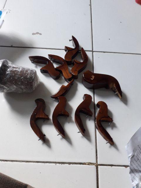 Tempat Aqua Gelas Bentuk Kura-kura Teratai Dll Kayu Jati | Kado Nikah| Hiasan Rumah Unik